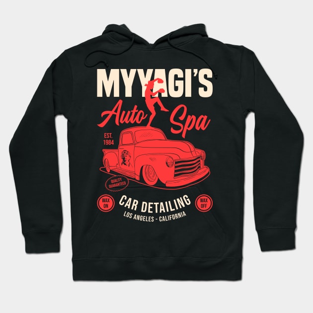 Miyagi's Auto Spa - 80s movies Hoodie by Sachpica